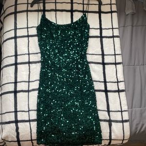 B.Darlin, size 1/2, dark green dress
